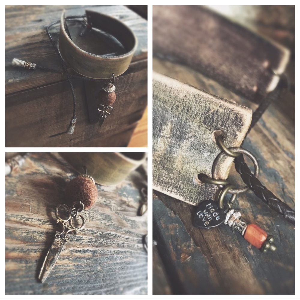 Shear Perfection Artisan 3-Pc Set | Hand-Cut Italian Leather | One of a Kind - Picture 7 of 8